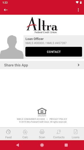 Android application Altra Mobile Mortgage screenshort