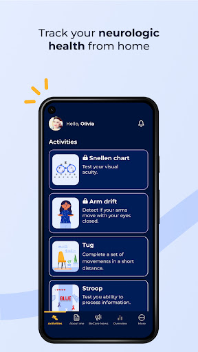 Android application BeCare Neuro Link screenshort