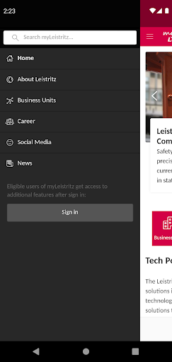 myLeistritz Screen 2
