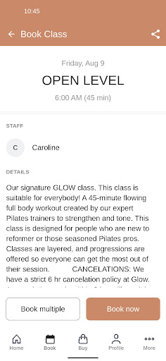 Glow Reformer Pilates Screen 3