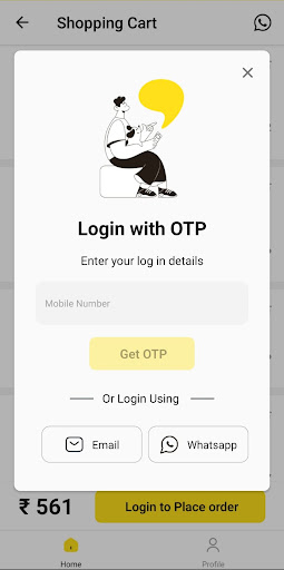 Android application Shake Hands screenshort