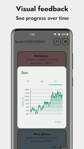 JamJars: Savings Tracker Screen 3