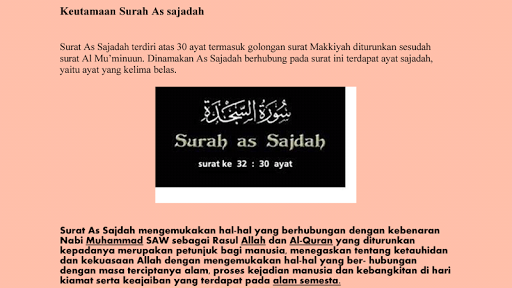 Surah Sajdah LengkapMP3
