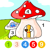 House Color by number for kids icon