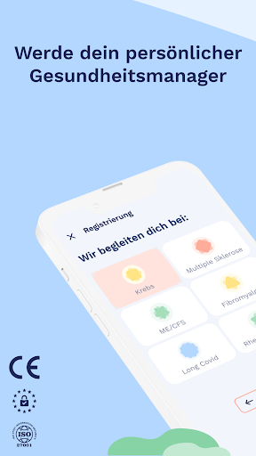 Android application Fimo Health: Krankheit managen screenshort