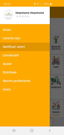 helpNhome - Client Screen 2