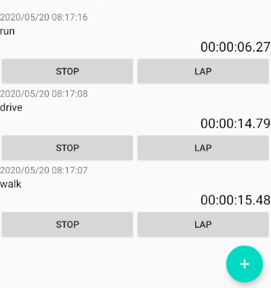 GPS Stopwatch and GPS Logger Screen 3