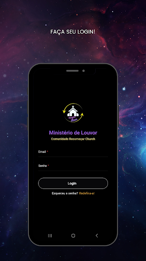Android application Louvor Recomeçar Church screenshort