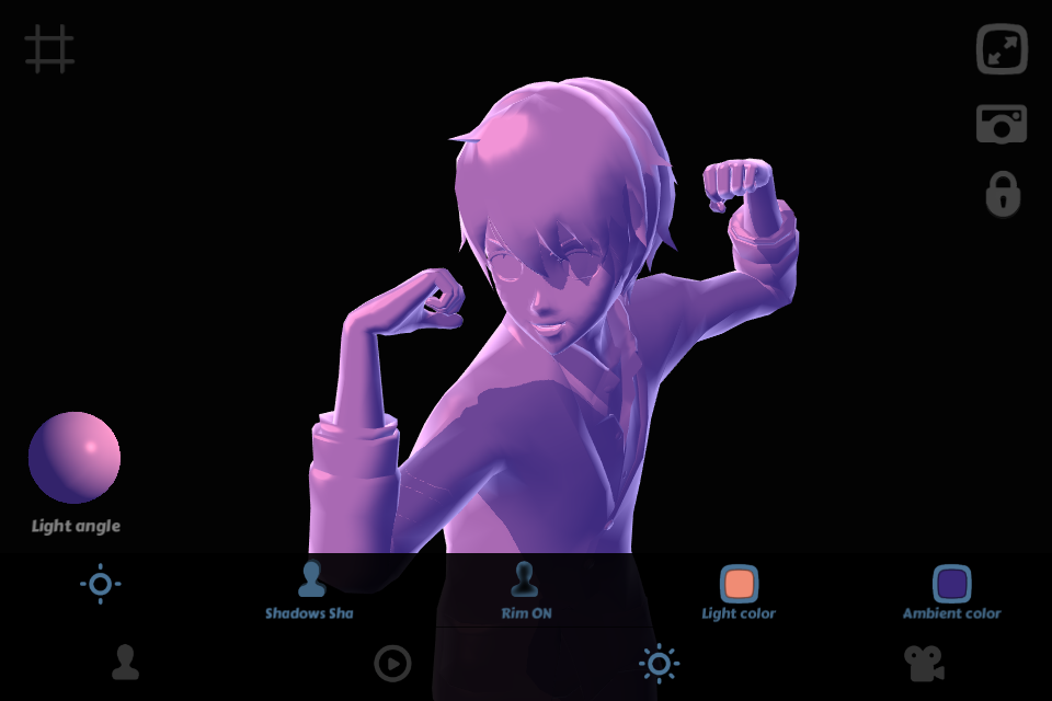 Android application Anime Pose 3D screenshort