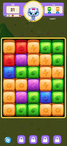 Android application Stone POP : Match Game screenshort