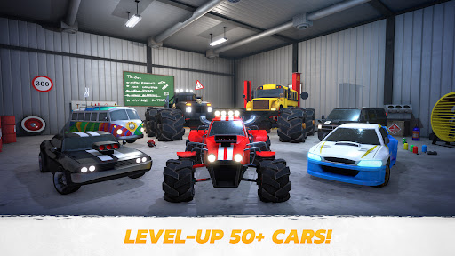 Crash Drive 3: Caixa de areia para acrobacias de carros multijogador!