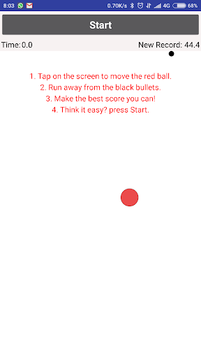 Android application Run Ball screenshort