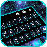 Blue Neon Galaxy Keyboard Theme icon