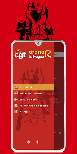 Android application CGT orano R La Hague screenshort