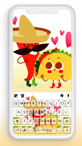 Android application Chili Taco Mexic Keyboard Back screenshort