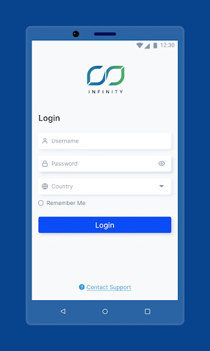 Android application Infinity Traveller Web Portal screenshort