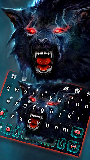 Android application Scary Dire Wolf Theme screenshort