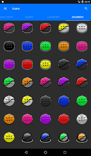 Flat Black and Yellow IconPack