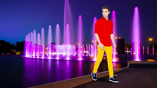 Android application Laser Fountain Photo Frames screenshort