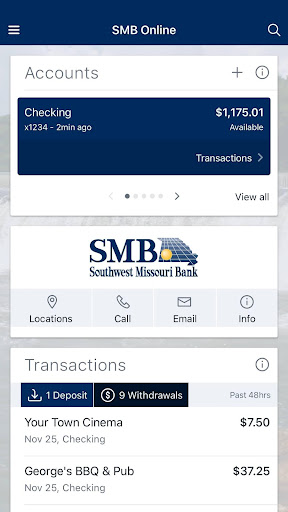 SMB Online Screen 2