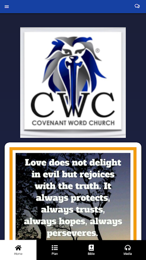 Android application Covenant Word Church screenshort