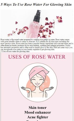 How To Use Rose Water Screen 2