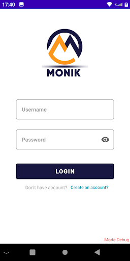 Android application Monik screenshort