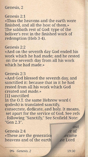 Screenshot of Scofield Study Bible