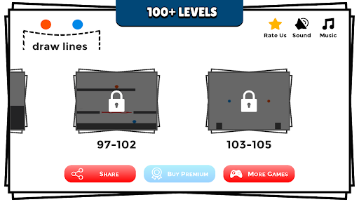 Draw Lines Physics Ball Puzzle Screen 2