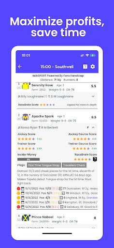 Android application RaceBrain - Horse Racing screenshort
