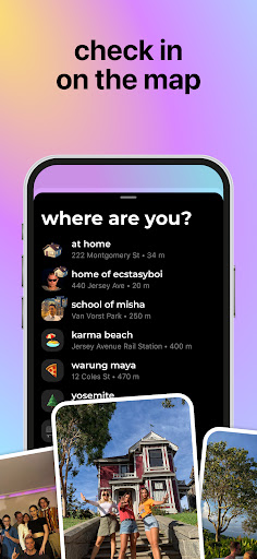 Screenshot of Blink — friends location