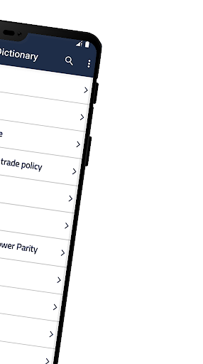 Economic Terms Dictionary Screen 2
