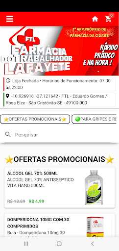 Android application Farmácia do Trabalhador FTL ®️ screenshort