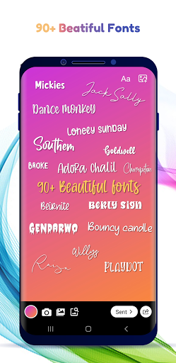 Android application Story Fonts for Instagram screenshort