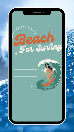 Android application Beach For Surfing On The World screenshort