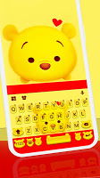 screenshot of Yellow Bear Keyboard Theme