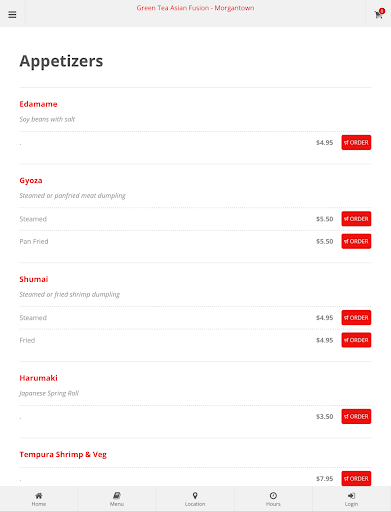 Green Tea Asian Fusion