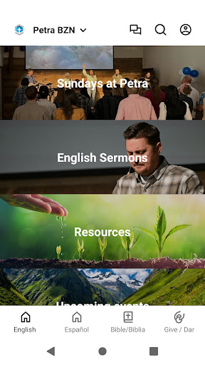 Android application Petra Bible Church Bozeman screenshort