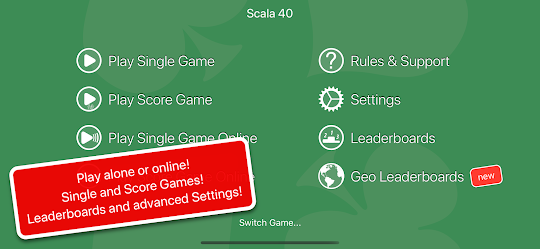 Scala 40 - Online or Alone