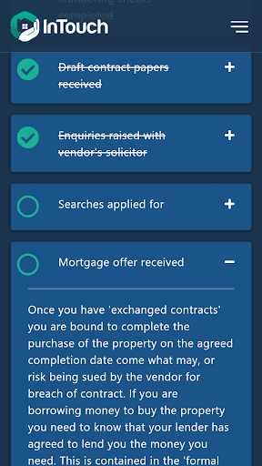 InTouch - Your Property Portal Screen 2