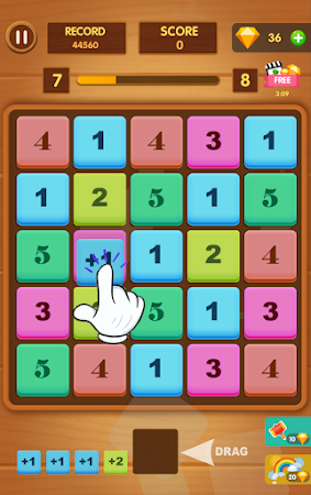 Game screenshot Level Up Numbers- Merge Blocks mod apk