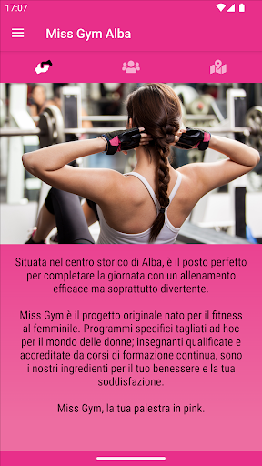 Android application Miss Gym Alba screenshort