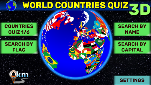 Android application World Map Quiz: Coutries, Capi screenshort