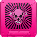 Skull Mp3 Pink Player icon