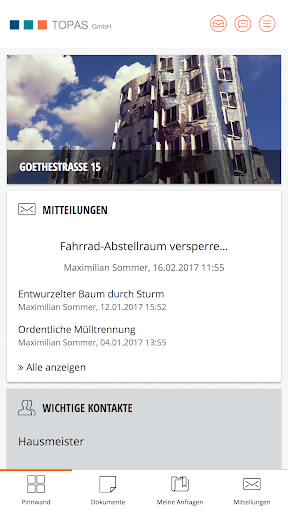 Android application TOPAS GmbH Kundenportal screenshort