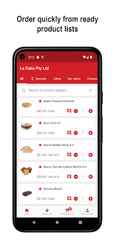 Android application Le Cake screenshort