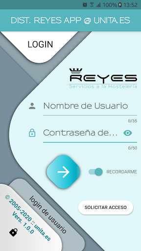 Android application Distribuciones Reyes APP screenshort
