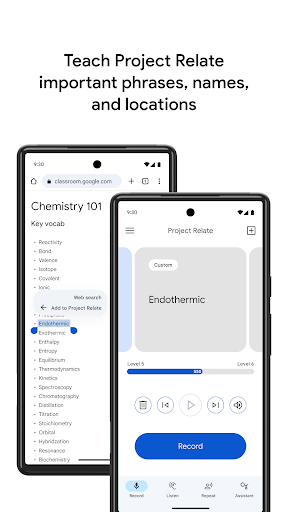 Screenshot of Project Relate