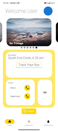 Android application TrackYoo screenshort