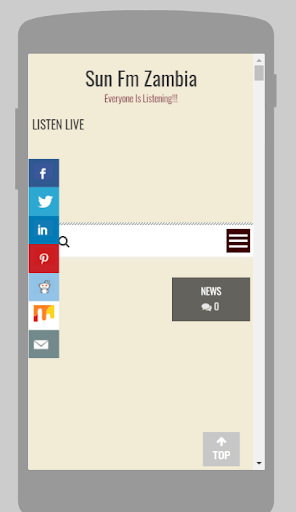 Sun FM Zambia Screen 2